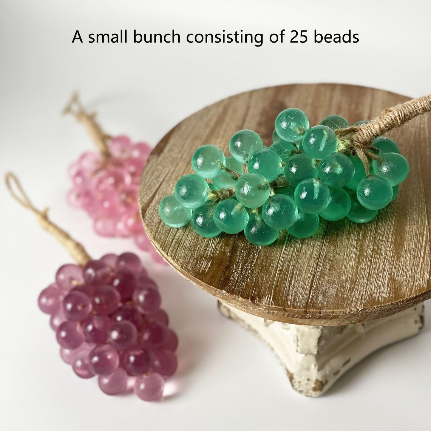 BIBOBIYB Fruit scented soap,Handmade soap of grape,Cold Process Bath Soap with Jute Twine,Grapes Soaps On A Ropes for Natural Aroma Skin Cleanse,Washing Hands(Green)