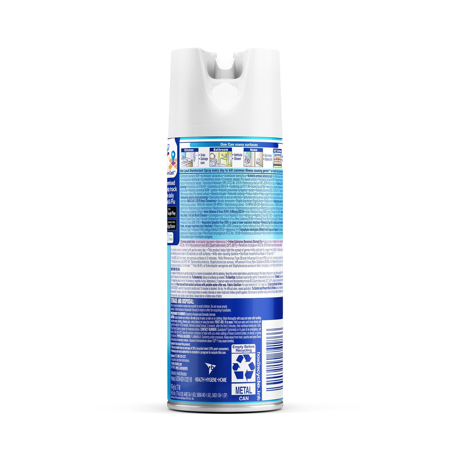 Lysol Disinfectant Spray, Sanitizing and Antibacterial Spray, For Disinfecting and Deodorizing, Crisp Linen, 12.5 Fl. Oz (Pack of 12)
