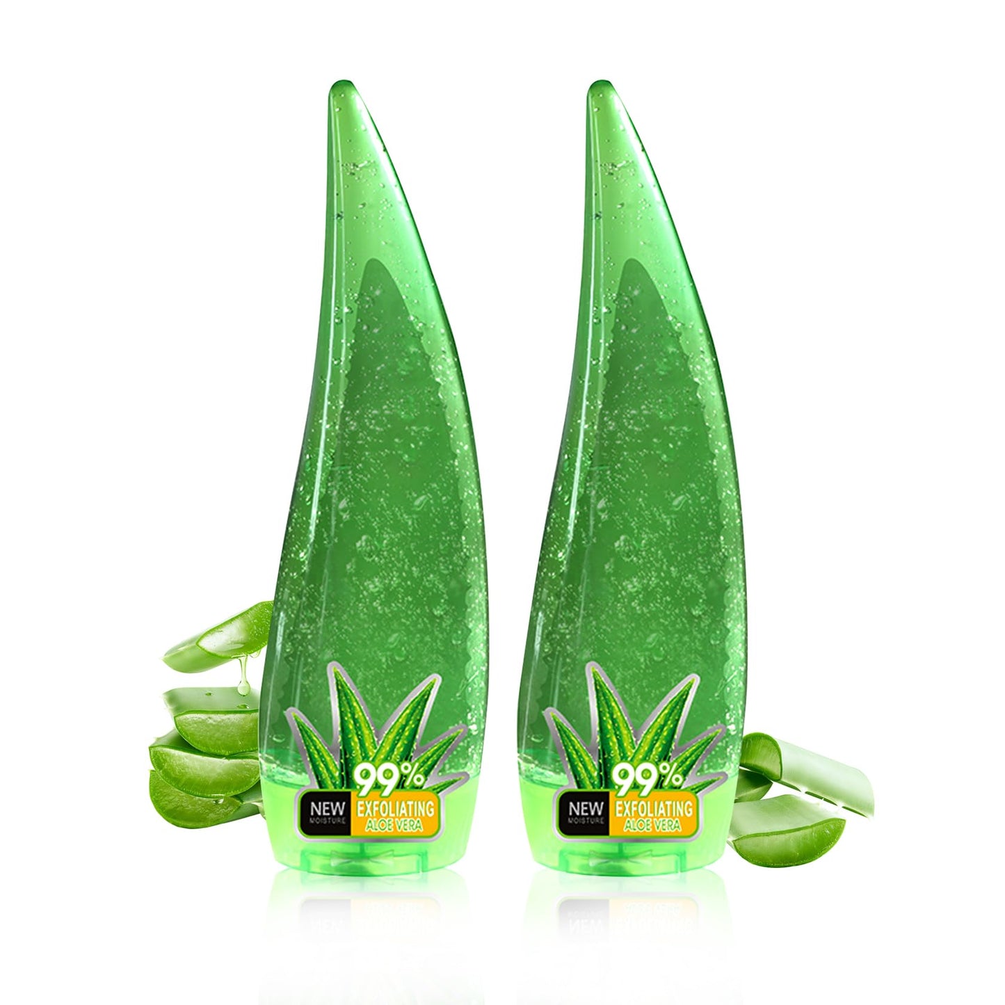 WENJLYJ 2PCS Organic Aloe Vera Gel,Aloe Vera Soothing Gel,Natural Moisturizing Lotion for Soothing Skin Care,Long Lasting Moisturizing body Lotion,After Sun Skin Care Cream for Face and Skin