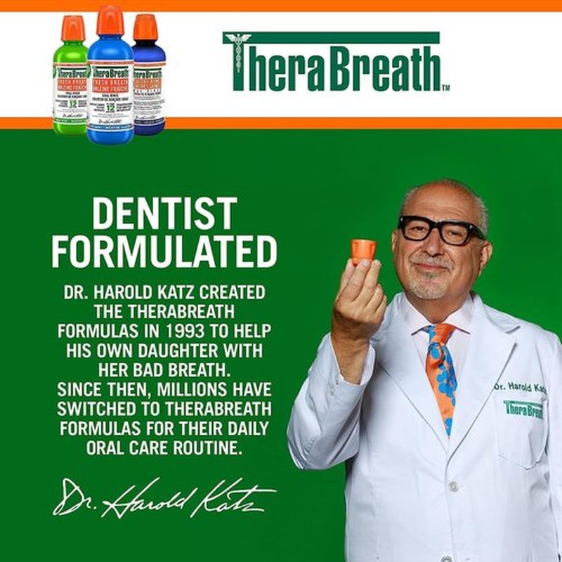 TheraBreath Fresh Breath Oral Rinse, Invigorating ICY Mint Flavor, 16 fl oz (473 ml)