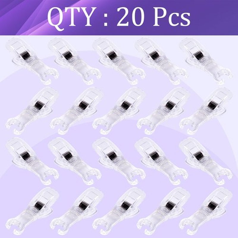 20PCS Piercing Clamps - Usiriy Disposable Piercing Needle Slot Forceps Clamp Clip Ear Nose Lip Navel Piercing for Piercing Supplies (Round)