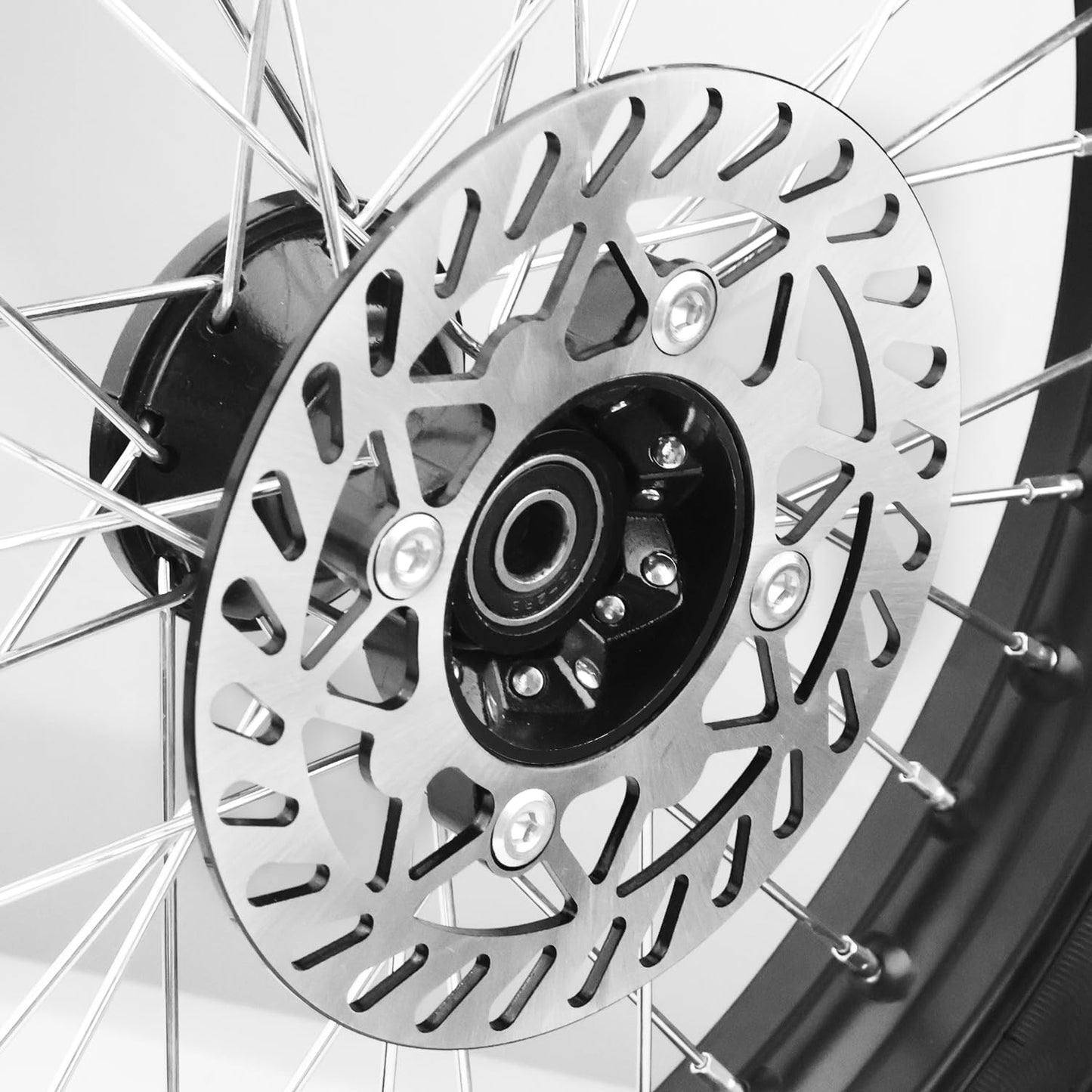 RUIQIMOTO 3.00-14 90/100-14 Rear And 2.75x17 70/100-17 Front Wheel Dirt Bike Rim With 15mm Bearing for 110cc 125cc 140cc 150cc 160cc TTR125 RM80 RM85 KLX140R DB17 DB27 Apollo RFZ SSR Baja Pit Bike