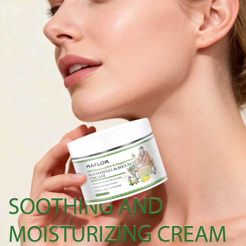 Soothing Moisture Cream for Sensitive & Dry Skin - Fragrance-Free Hydrating Lotion | 1.06 oz