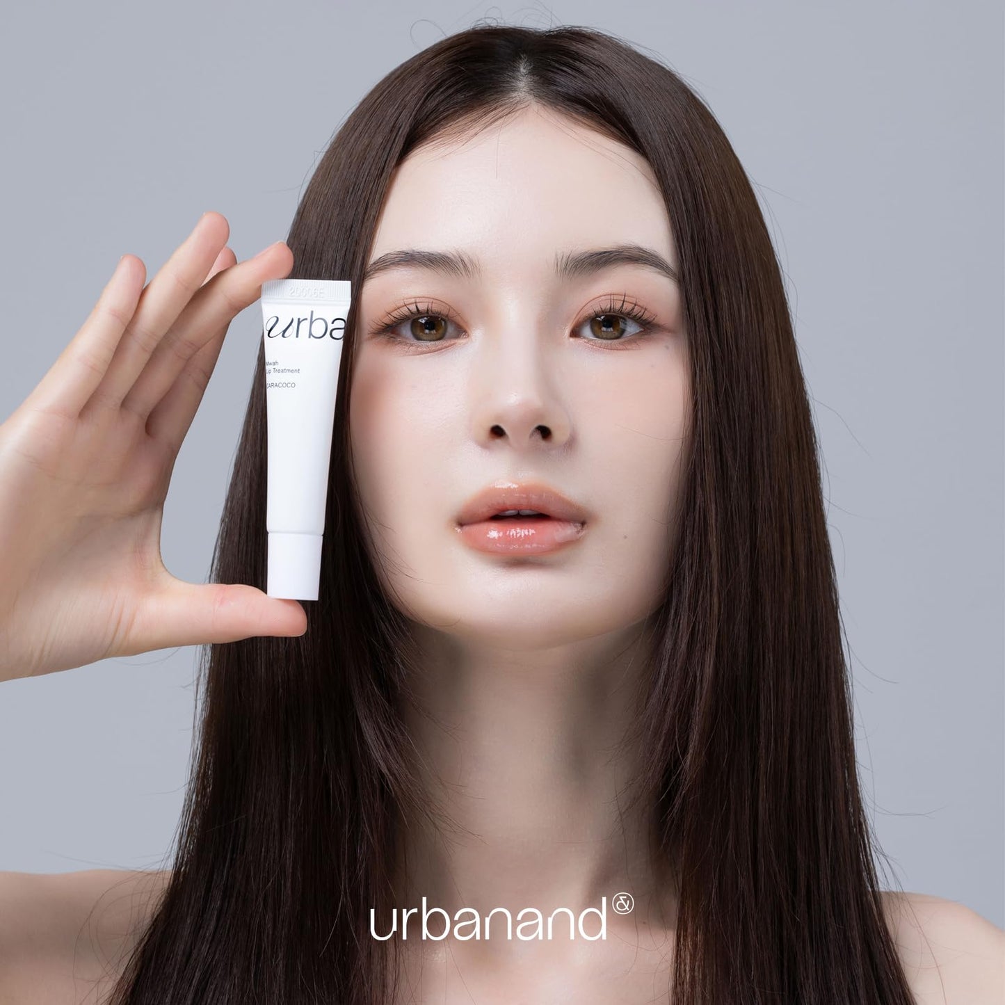 Urbanand Mwah Lip Treatment CARACOCO, Vegan Korean Glossy Lip Balm, Shea Butter, Peptide, Glowy, Lightweight, Moisturize, for Dry, Chapped Lips (13g / 0.45 oz.)
