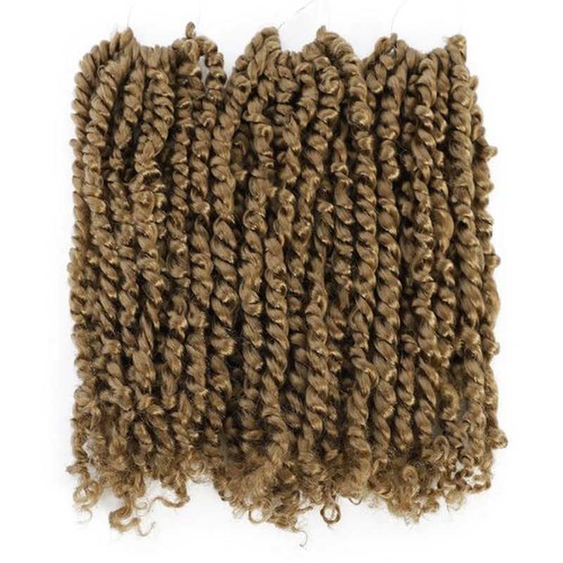 Felek Passion Twist Crochet Hair 18inch 8 Packs Honey Blonde Color Pre Looped Twist Crochet Hair For Black Women Natural Soft Pre Twisted Passion Twist Crochet Hair (#27, 18inch)