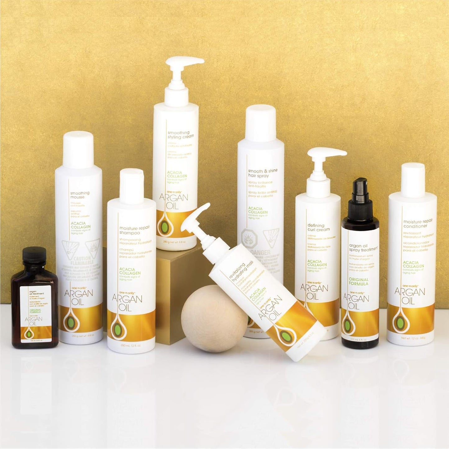 One 'n Only Moisture Repair Shampoo with Argan Oil Rebalances Hair Levels Adds Volume and Shine Repairs Damage from Chemicals Heat Styling 33.8 Fl. Oz