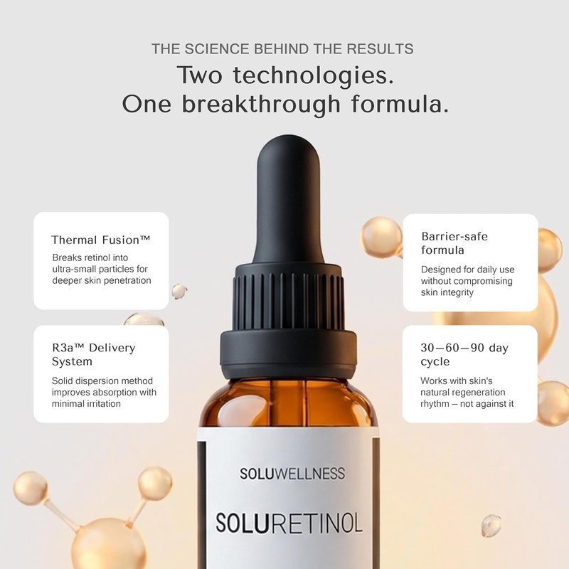 Retinol Serum for Face Wrinkles - Anti-Aging Skin Booster Duo | Moisture-Locking Formula for Eyes & Neck (2 x 30 ml)