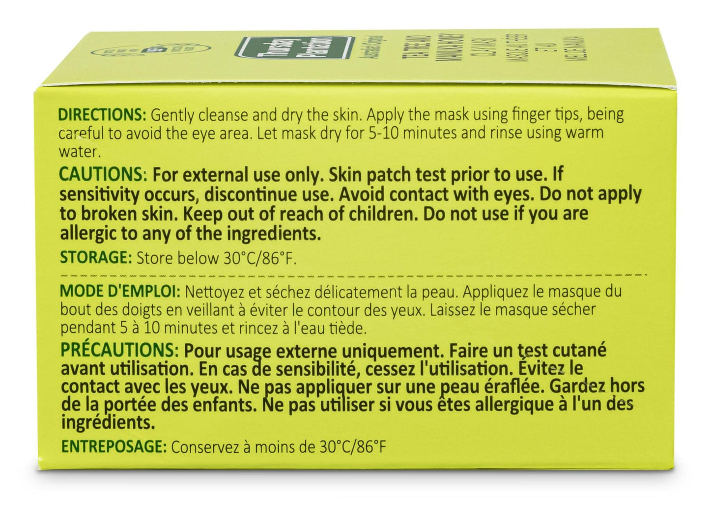 Thursday Plantation Tea Tree And Manuka Honey Clay Mask to Cleanse, Soothe, and Soften Oily Acne-prone Skin 3.5 oz.