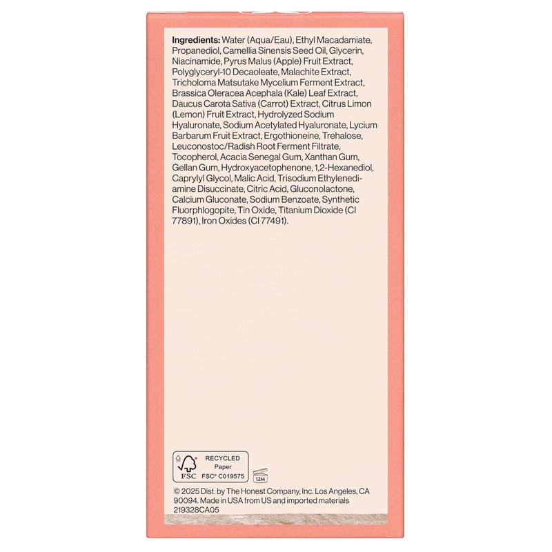 Honest Beauty Daily Green Juice Serum - Antioxidant Formula for Even Skin Tone, Fragrance-Free, 1 fl oz