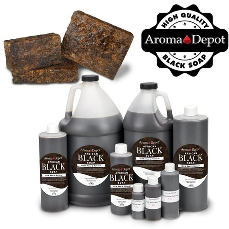 Raw African Liquid Black Soap 32 oz. 100% Natural soap for Acne, Eczema, Psoriasis, and Dry Skin Scar Removal Face And Body Wash. Handmade imported from Ghana