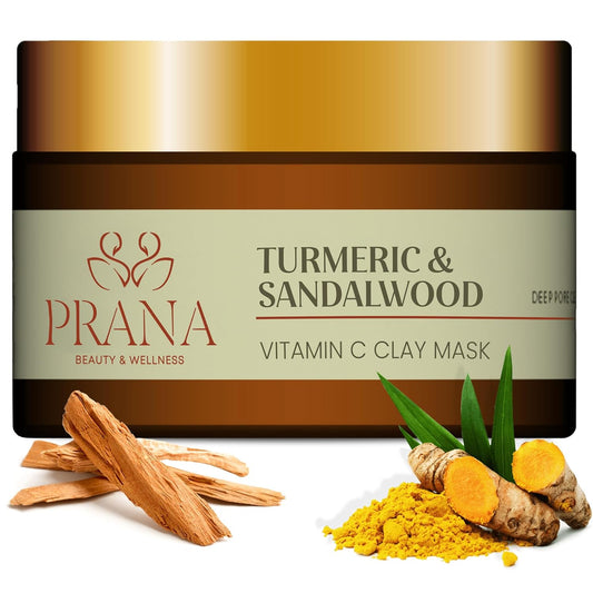 Turmeric & Sandalwood Face Mask - Pore Purifying Three-Clay Formula | Vegan & Cruelty-Free | 60ml