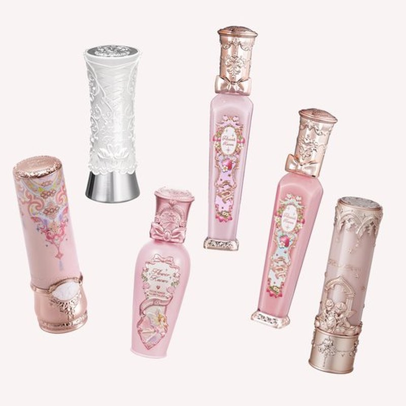 Flower Knows Mystery Box- 2 Luscious Lipsticks,Value at $44,Includes Lip Cream,Lip Gloss,Lip Gloss Stick,Matte Lipstick,Lip Lacquer (Glowy*2, 2 Count)