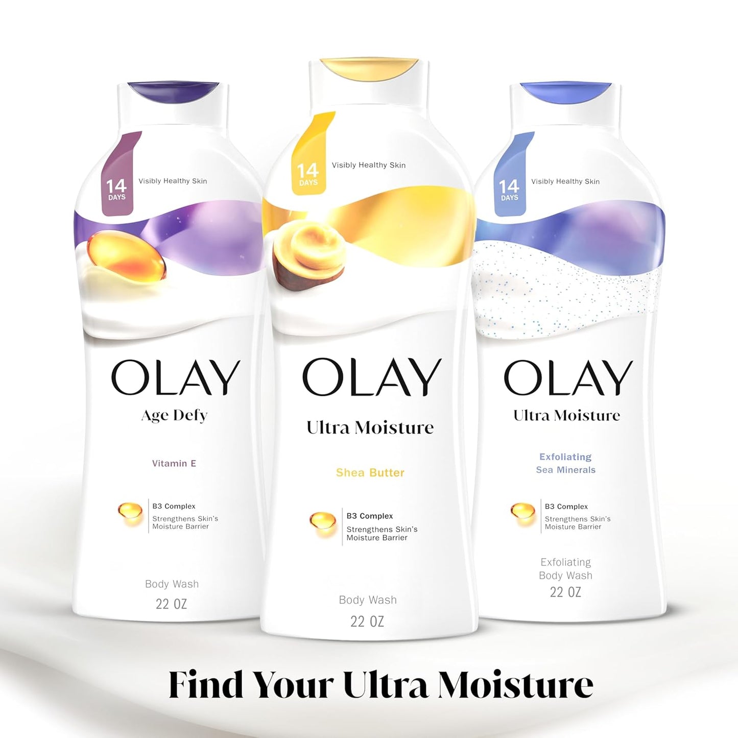 Olay Ultra Moisture Body Wash 23.6 Fluid Ounce,3 Pack in single box