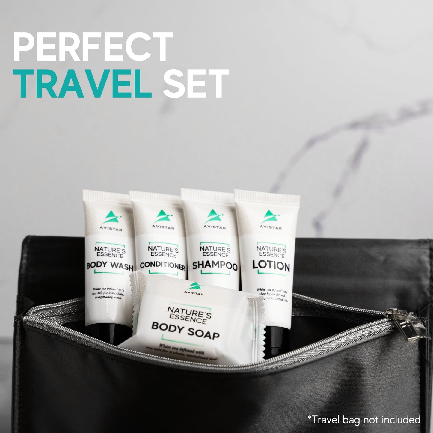 270 Piece Hotel Soap & Bulk Toiletries - Travel Essentials for BnB Hosts & Guests - Hotel Shampoo & Conditioner Supplies for Guests, Hotel Toiletries Bulk Set, Mini Bulk Travel Size Toiletries