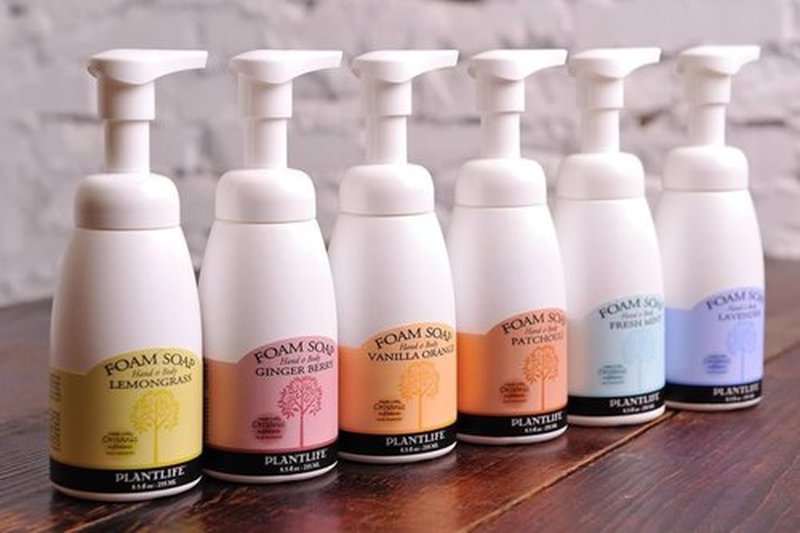 Plantlife Frankincense Myrrh Foam Soap - Gentle, Moisturizing, Plant-based Foam Soap - Ideal for use as a Hand & Body wash, Shaving Cream, and Foaming Fun for Kids - Made in California 8.5 oz