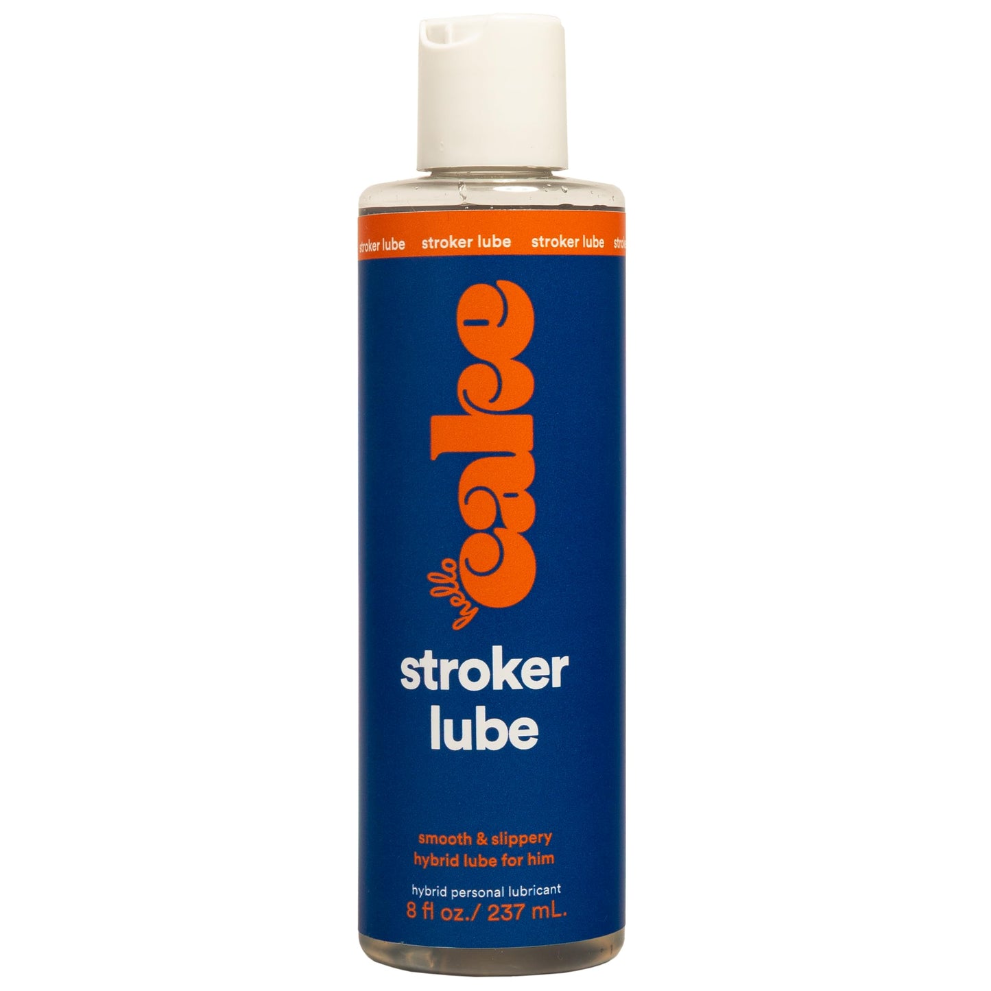 Hello Cake Stroker Lube - Silicone and Water-Based Hybrid Personal Lubricant, for Men’s Solo Play, 8 fl oz