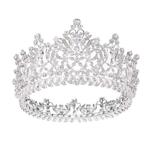 S SNUOY Silver Crown for Women Bridal Queen Crowns and Tiaras for Women Pageant Prom Crowns for Wedding Headband