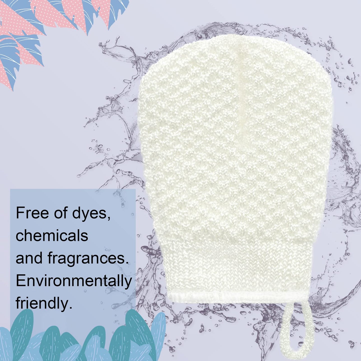 MIG4U Mini 3 PCS Exfoliating Facial Scrubber Mitt, Face Cleanser Wash Mittens Exfoliator for Men & Women Dead Dry Skin SPA, Blackhead Cleansing Gloves