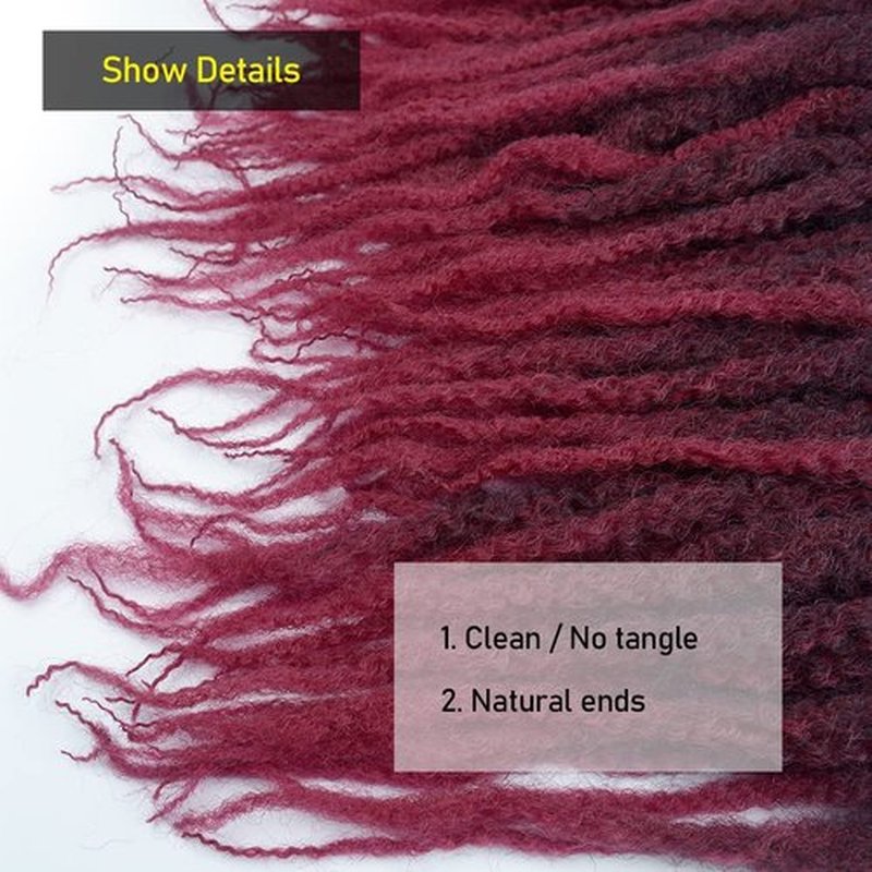 KGBFASS 36inch Marley Hair Ombre Burgundy Super Long Kinky Curly Marley Twist Braiding Crochet Hair Synthetic Afro Marley Braids Faux Locs Cuabn Twists Hair Extensions 3Pcs