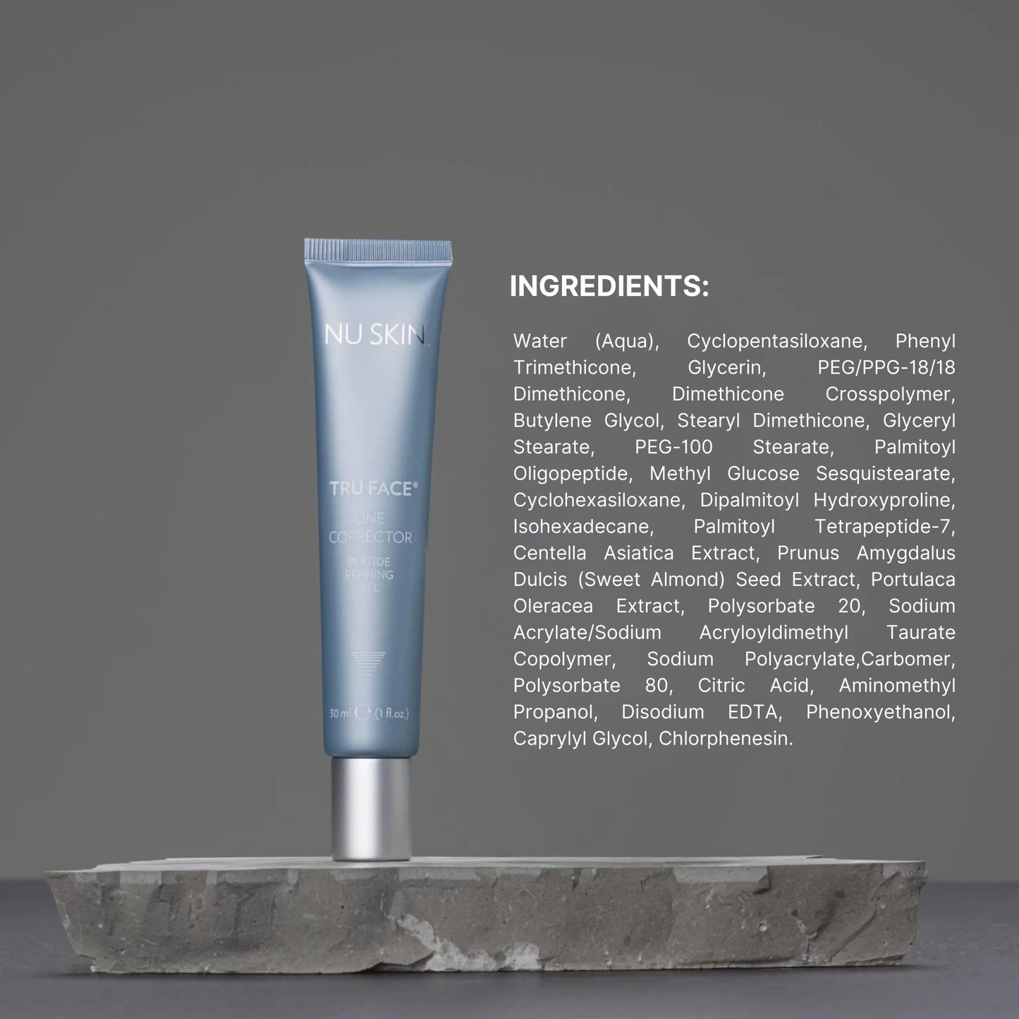 Nu Skin Tru Face Line Corrector | Peptide Refining Gel | 1 Fl Oz | 1 Pack