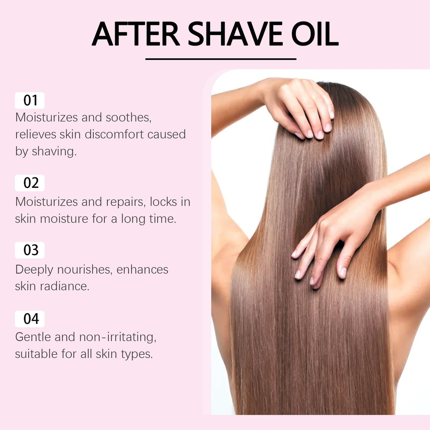 QIIZTOOZ Strawberry Vanilla After Shave Oil for Women - Soft After Shave, Smooth Skin Care, Prevent Ingrown Hairs & Dryness, After Shave Oil Strawberry & Vanilla Scent (2)