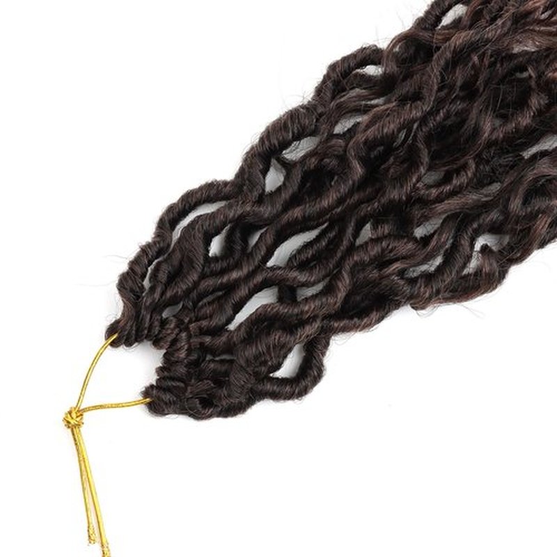 LMZIM 12 inch Goddess Faux Locs Crochet Hair 8 Packs Faux Locs Crochet Hair for Black Women Pre Looped River Locs Crochet Hair with Curly Ends 1B/30