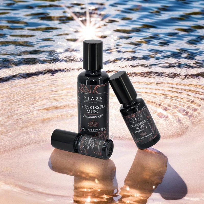 Sunkissed Musc Fragrance Oil - Long-Lasting Roll-On Perfume | Unisex Tropical Summer Scent | Alcohol-Free & Non-Irritating