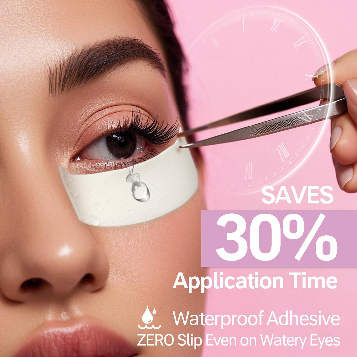 Under Eye Pads for Lash Extensions，Akissos Gen II 250 Pcs Premium Thick Foam Lash Pads, Foam Eye Pads for Eyelash Extensions,Eyelash Patches Non Slip, Eyelash Tape for All Skin & Watery Eyes