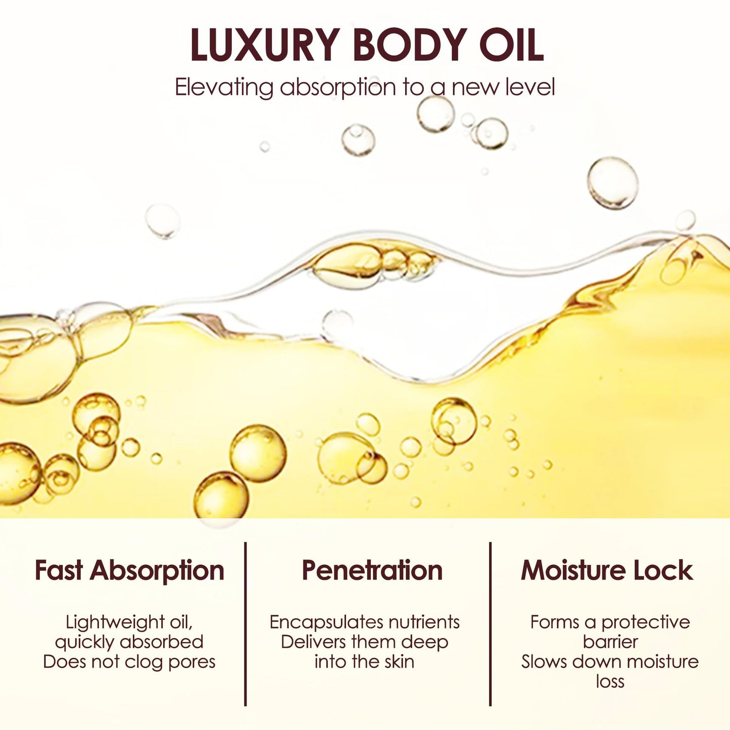 Zotreval Body Firming Oil, Luxury Body Oil for Crepe Skin, Firming Tightening & Hydrating Body Serum with Vitamin E and Sweet Almond Oil, Smooths Skin for Women