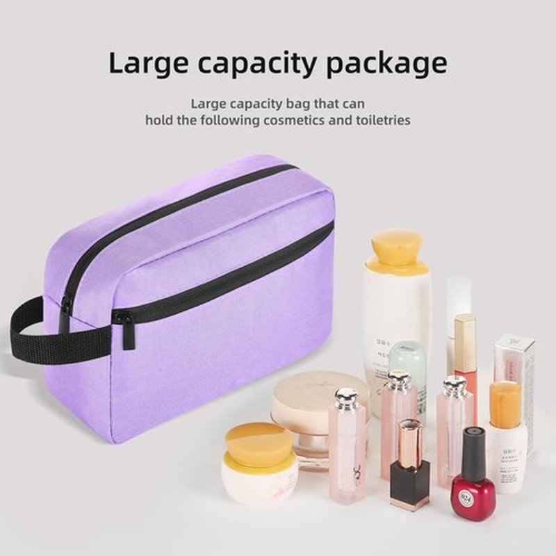 Icramsy Travel Toiletry bag Toiletry bag for women men Hanging toiletry bag Cosmetic bag Travel accessories for Women Men (Purple)