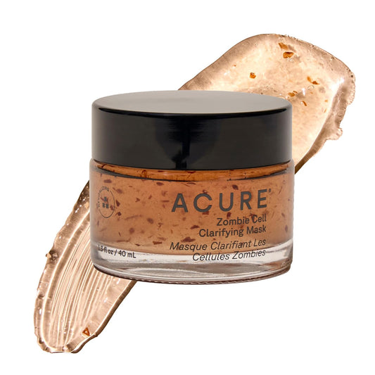 Acure Zombie Cell Clarifying Mask - Detoxifying Niacinamide Face Mask for Dark Spots & Blackheads | 1.3 fl oz