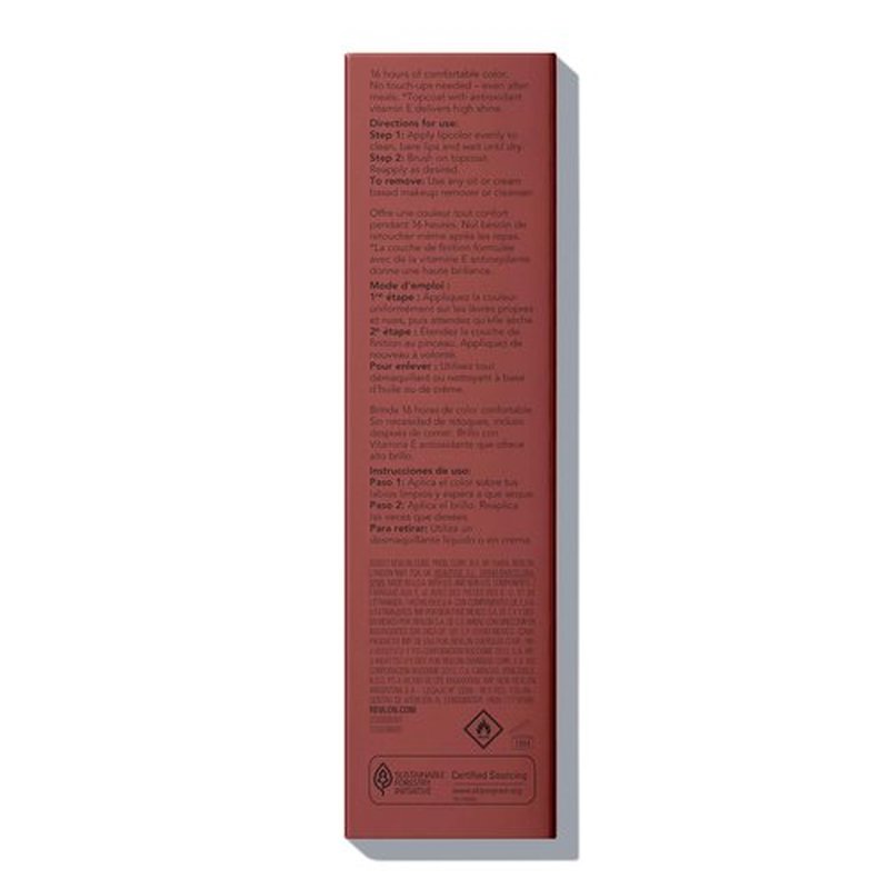 Revlon ColorStay Overtime Liquid Lipstick with Clear Lip Gloss, Lip Makeup Stocking Stuffers for Women, With Vitamin E, Eternally Tan (340), 0.07 Oz