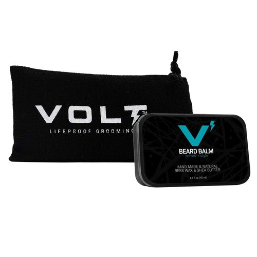 VOLT Beard Balm Men Grooming Moisturizing Organic Oils, Shea and Mango Butter for Texture and Style - Two Peaks, 1.5oz