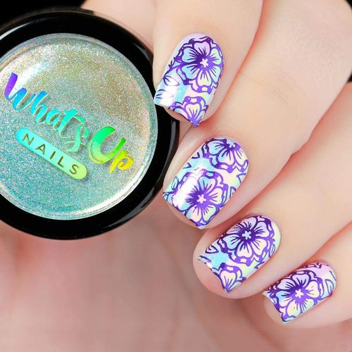 Whats Up Nails - Aurora Pigment Powder For Unicorn Nails