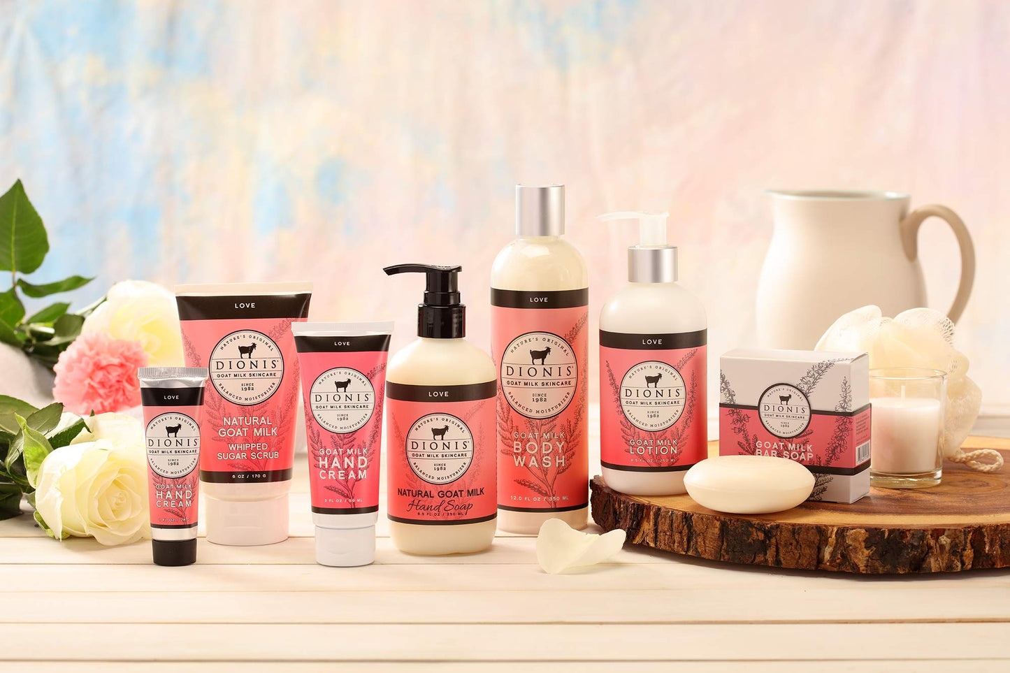 Dionis - Goat Milk Skincare Love Scented Hand Cream (1 oz) - Made in the USA - Cruelty-free and Paraben-free