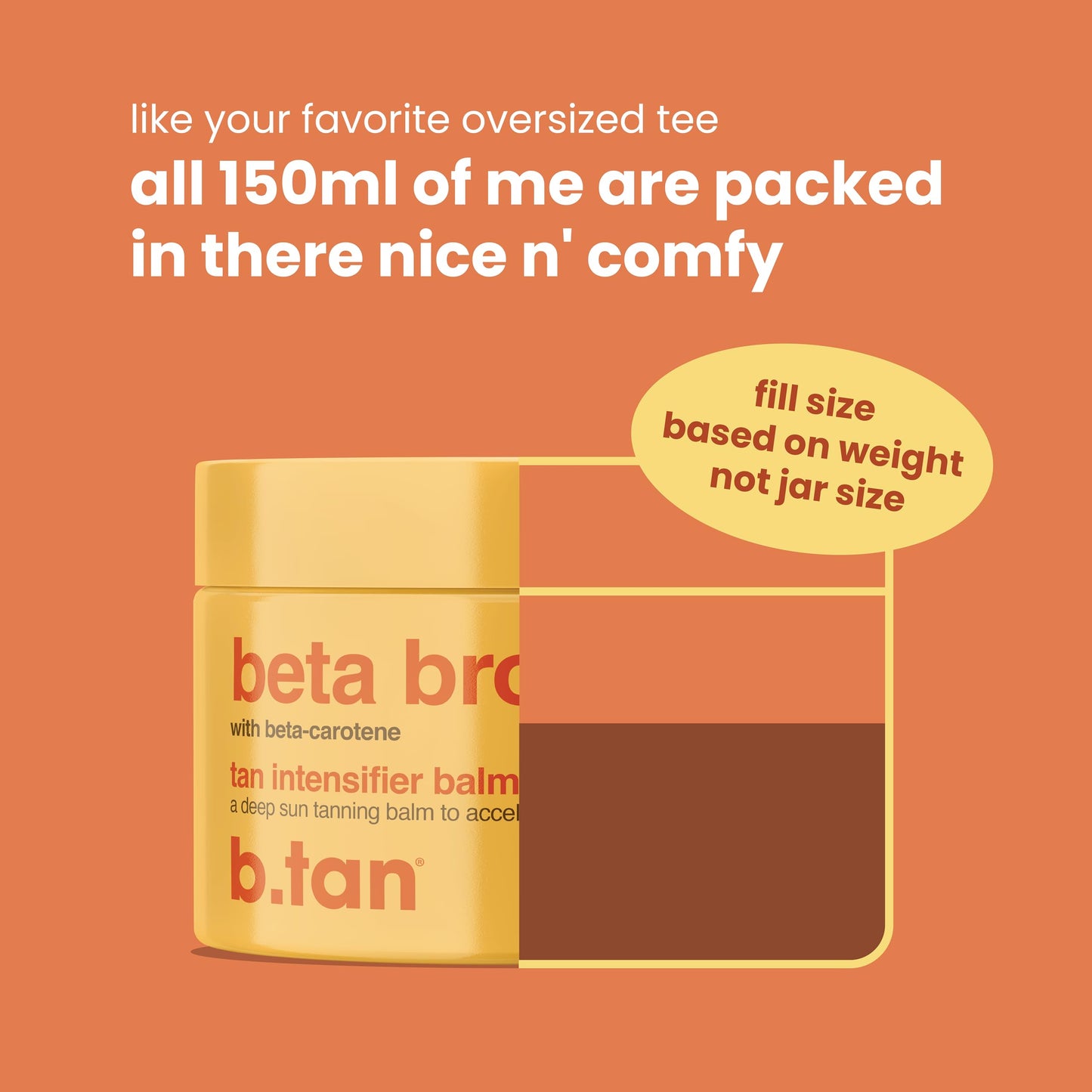 b.tan Intensive Browning Tanning Gel | Beta Carotene Balm – Tinted Sun Tan Accelerator, Oil-to-Balm Formula, Dark Tanner, Fast Bronze Suncare, Non Greasy, Water Resistant, Best for Outdoor, 5.3 Oz