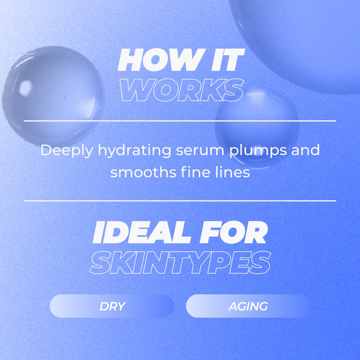 Vitamasques Hydrate & Plump Hydrating Face Serum - Lightweight Intense Hydrating Serum - 1.01 Fl Oz