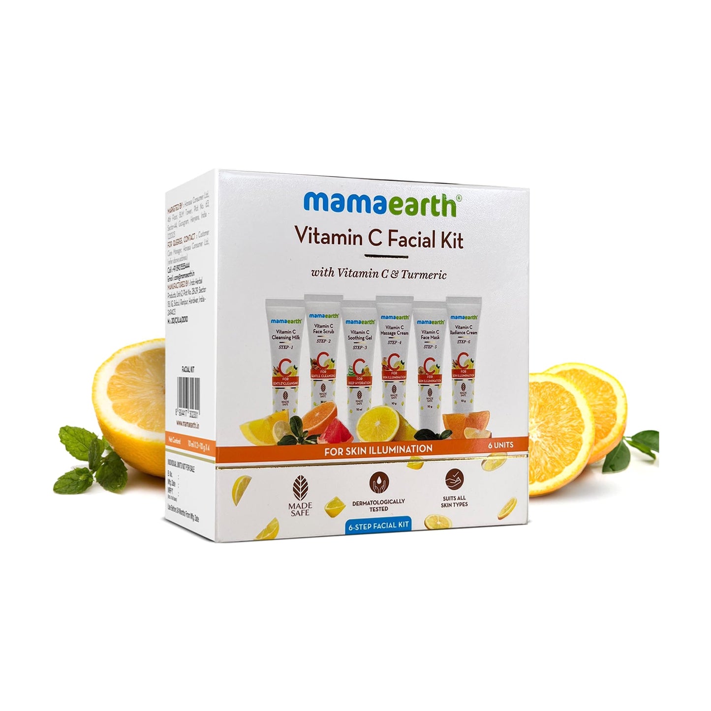 Mamaearth Vitamin C Facial Kit with Vitamin C & Turmeric 2.12 Oz/60g