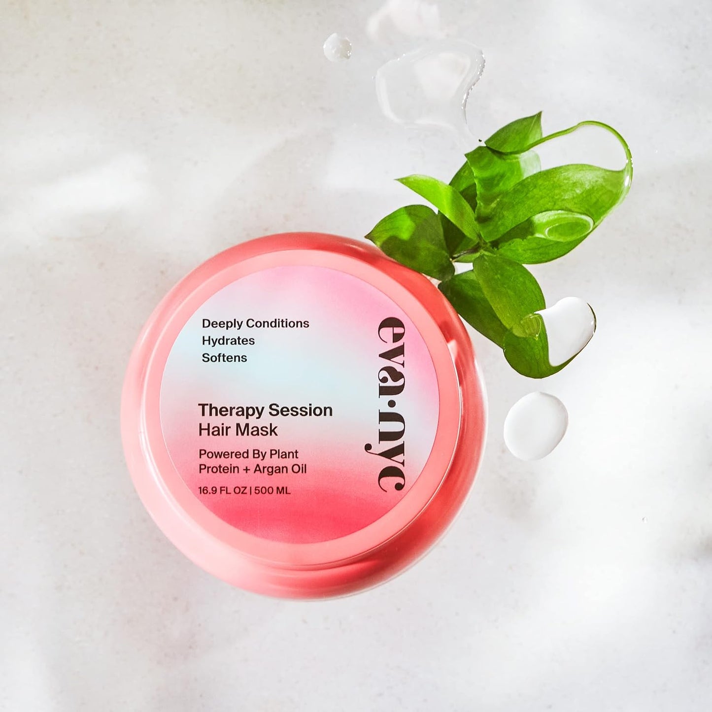 Eva NYC Therapy Session Hair Mask | Deep Conditioning Hair Mask | Made With Argan Oil and Plant Protein To Hydrate Hair | 16.9 fl oz