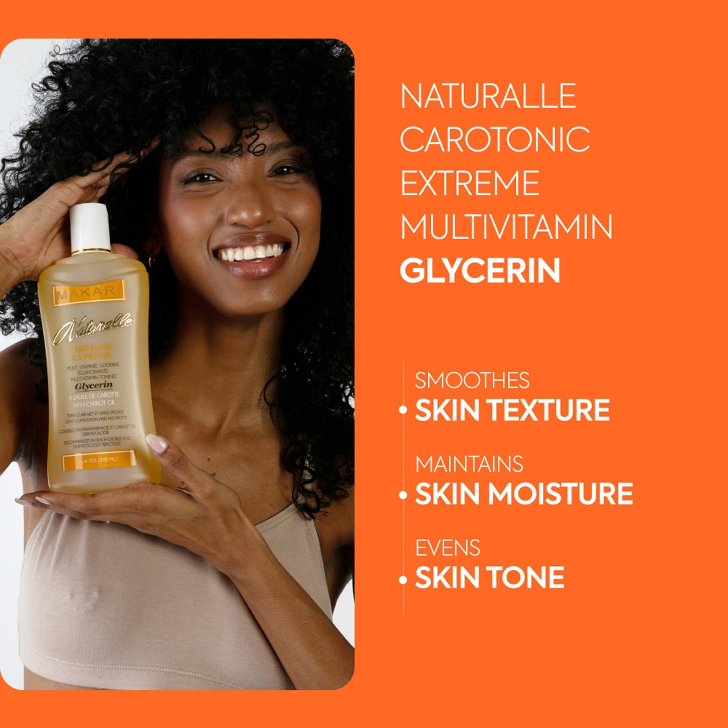MAKARI Naturalle Carotonic Extreme Body Glycerin (16.6 oz) | Helps Brighten Skin and Fade Body Scars and Marks | Glycerin Oil for All Skin Types | Safe for Sensitive Skin and Kids Ages 12 and Up
