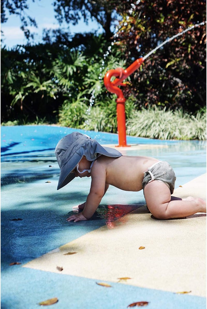 Zelda Sunhat - Infant & Toddler Summer Swim Hat | UPF 50 Water Flap for Boys & Girls