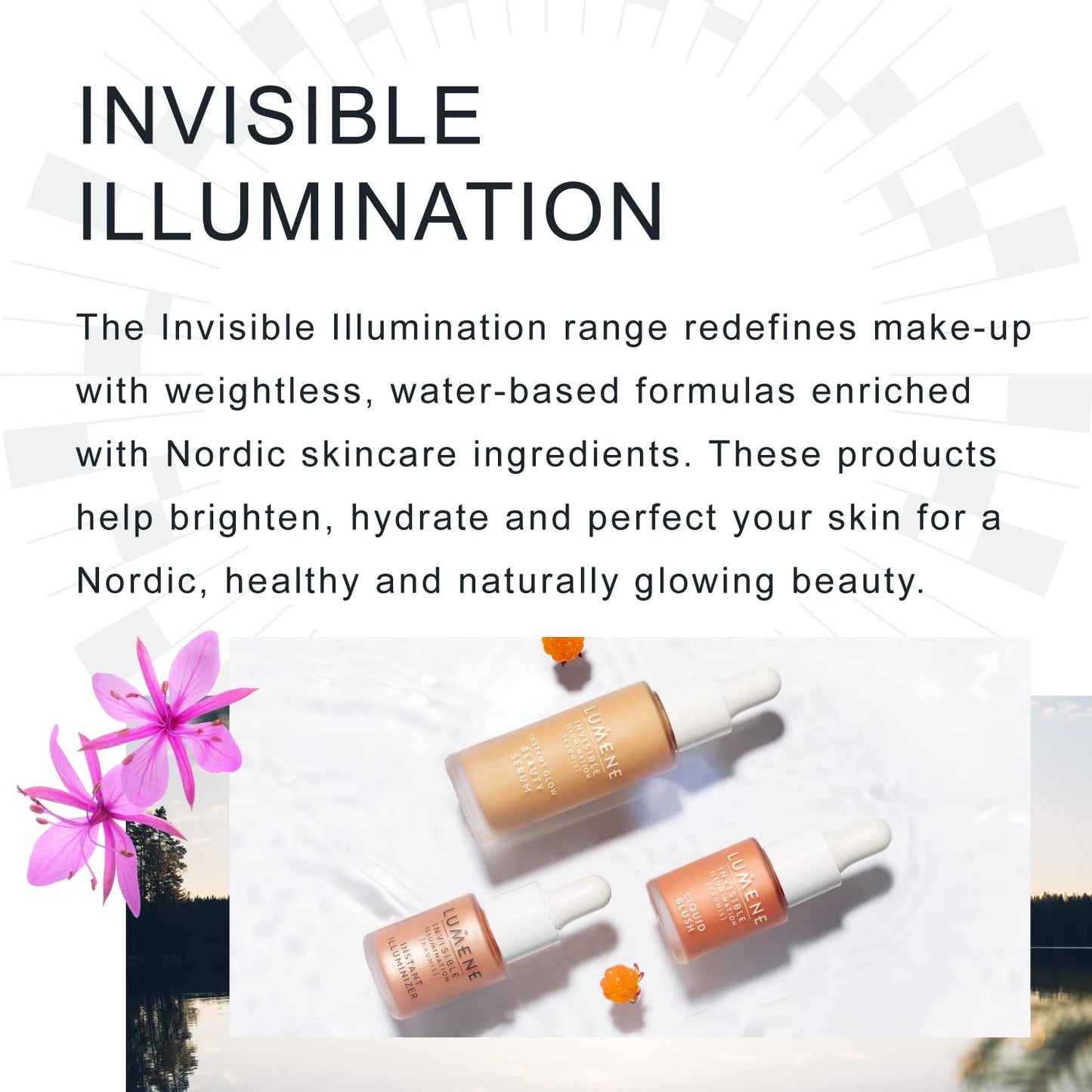 Lumene Invisible Illumination Glow Beauty Serum Face Makeup Tan Shade 30 ml