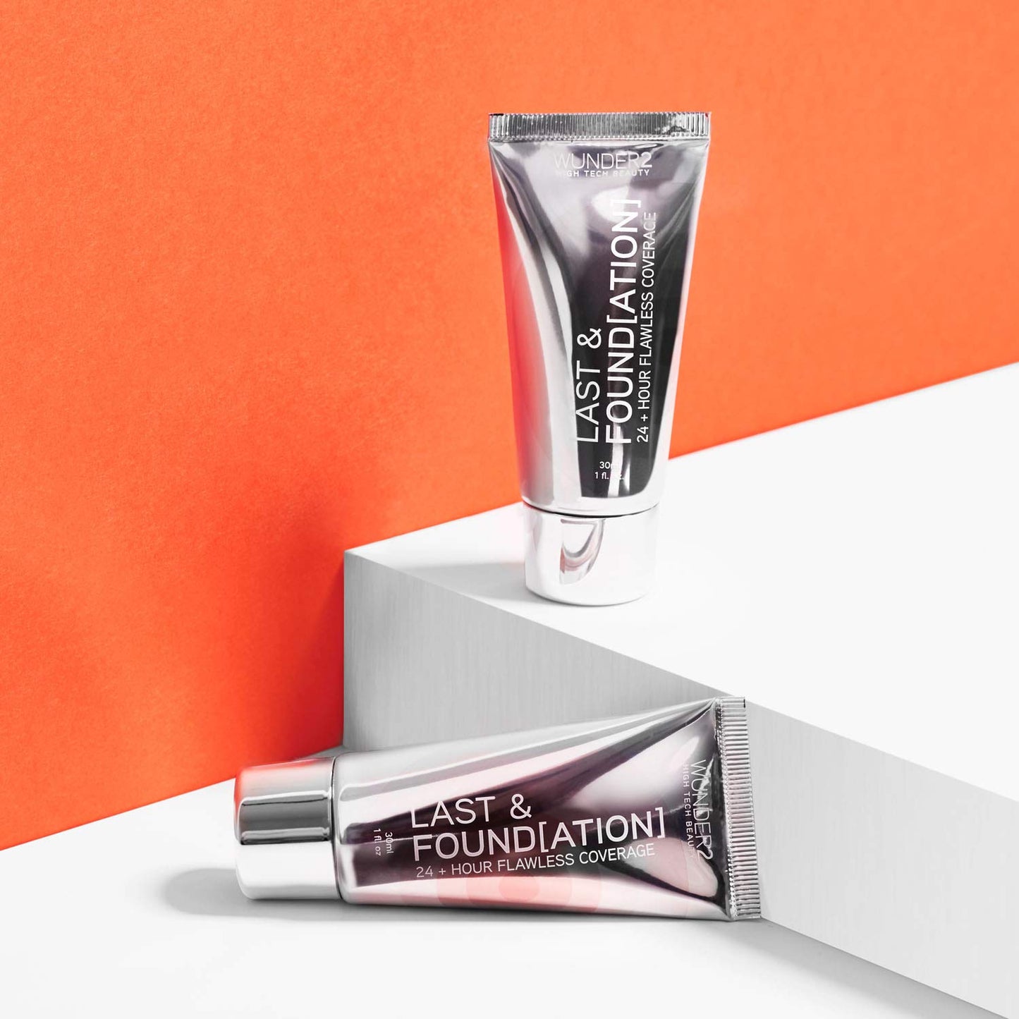 WUNDERBROW Full Coverage Foundation, Last & Found[ation] – Buildable Full Coverage Liquid Foundation For 24+ Hours Wear – Long Lasting, Waterproof, Porcelain