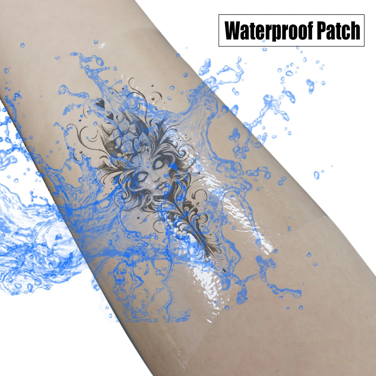 10 Yard Tattoo Aftercare Bandage - SOTICA 2 Rolls Second Skin Tattoo Bandages Tattoo Cover (4 inch, 6 inch Wide) Waterproof Tattoo Wraps for Healing Tattoo Cover for Swimming Tattoo Film for Shower