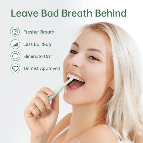Tongueclear Silicon Oral Care Swabs and Disposable Dental Wipes Kit | Oral Cavity Cleaning Mouth Swab | Gum Massager with Air Bag (1 Silicon Swab&60 Wipes)…