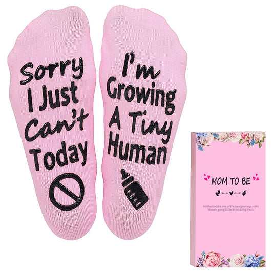 Pregnancy New Mom To Be Gift Growing a Tiny Human Socks Gifts For Pregnant Women Mother's Day