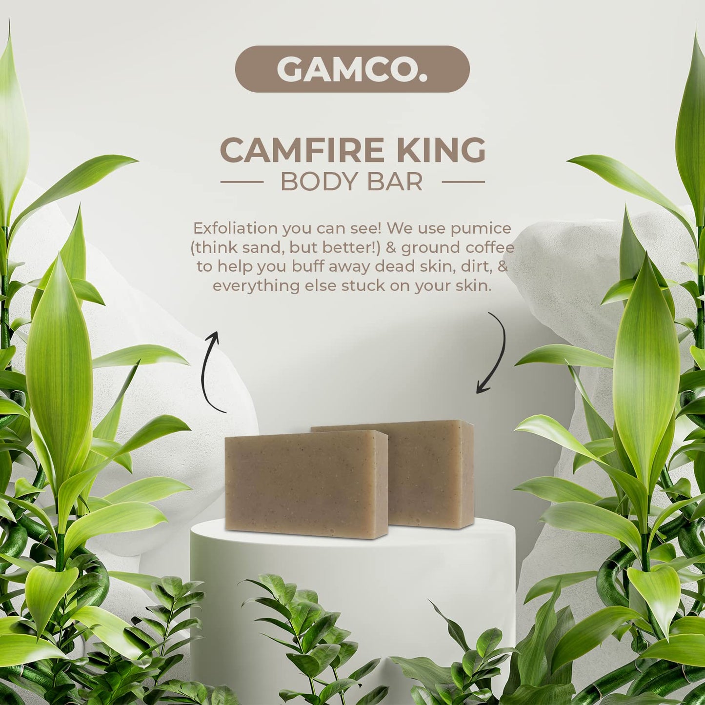 Grown Ass Man Co. Combo Packs - Solid Soap & Shampoo Bars Rich Lather with Natural Oils & Gentle Scrub for Men - Plastic Free & Eco-Friendly, Natural & Organic Deep Clean, 4oz Bars (Woodsman 3-Pack)