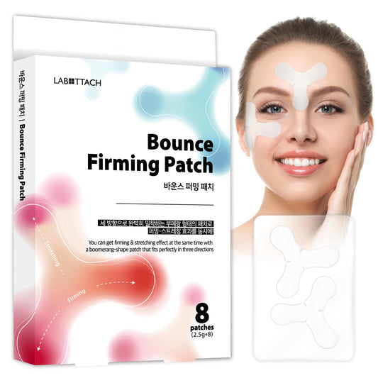 Wooshin Labottach Smile Line Patches for Face – 8ct Korean Skincare Hydrogel Firming Patch for Between Eyes, Under Eyes & Fine Lines with Adenosine, Tartaric Acid Stretch & Lift Home Skin Care