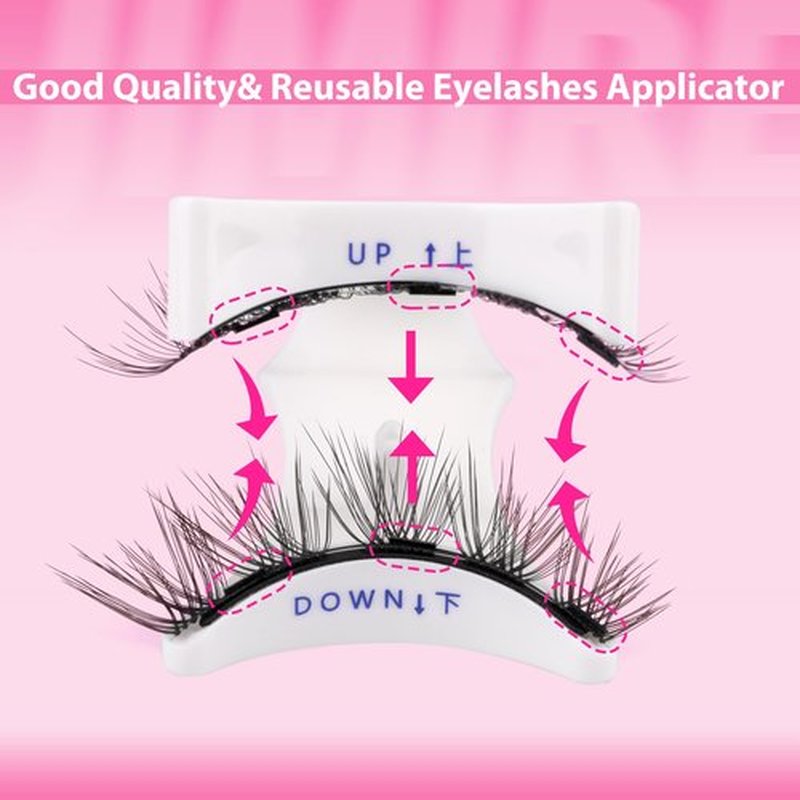 Magnetic Eyelashes Cat Eye Natural Look Wispy Magnetic Lashes without Eyeliner Reusable Short 14MM Magnetic Eyelashes with Applicator No Glue Needed All Day Comfort Lashes with Magnets by JIMIRE