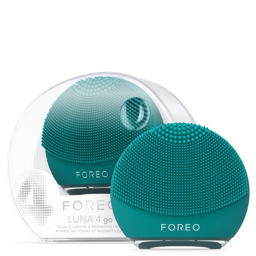 FOREO Luna 4 go Face Cleansing Brush & Firming Face Massager - Premium Face Care - Enhances Absorption of Facial Skin Care Products - Simple Skin Care Tools - for All Skin Types- Evergreen